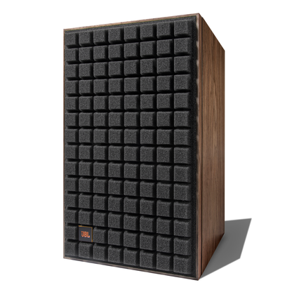 JBL L52 Classic Regallautsprecher schwarz Quadrex-Grill Dreiviertelansicht