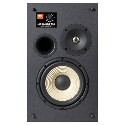 JBL L82 Classic MKII Regallautsprecher blau Treiber ohne Grill Frontansicht