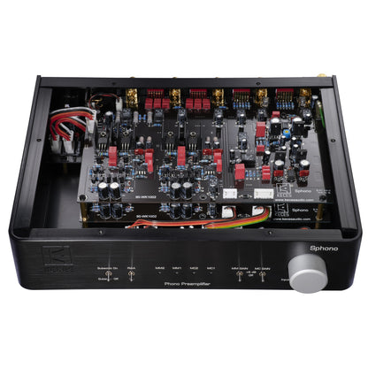 KECES SPhono Phono-Vorstufe Detailansicht Innenaufbau der Phonoplatine