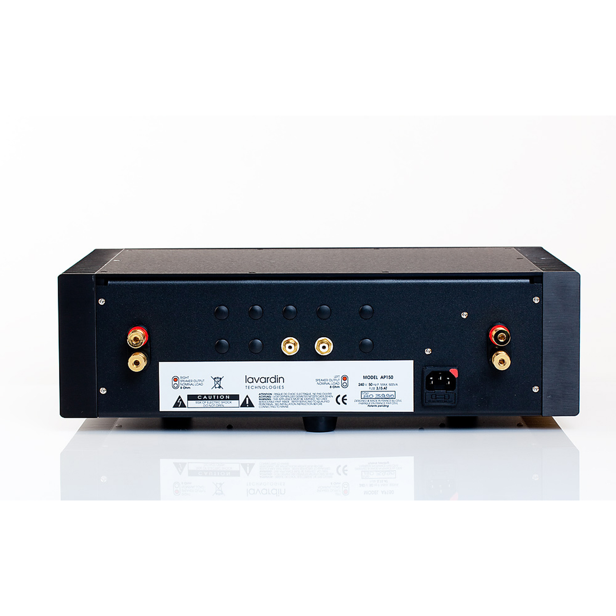 Lavardin AP150 Stereo-Endstufe Rückansicht