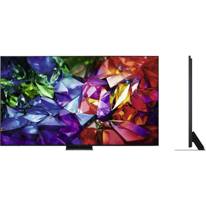 LG 100MRGB96B9 Micro-RGB-Fernseher Frontansicht mit Seitenprofil