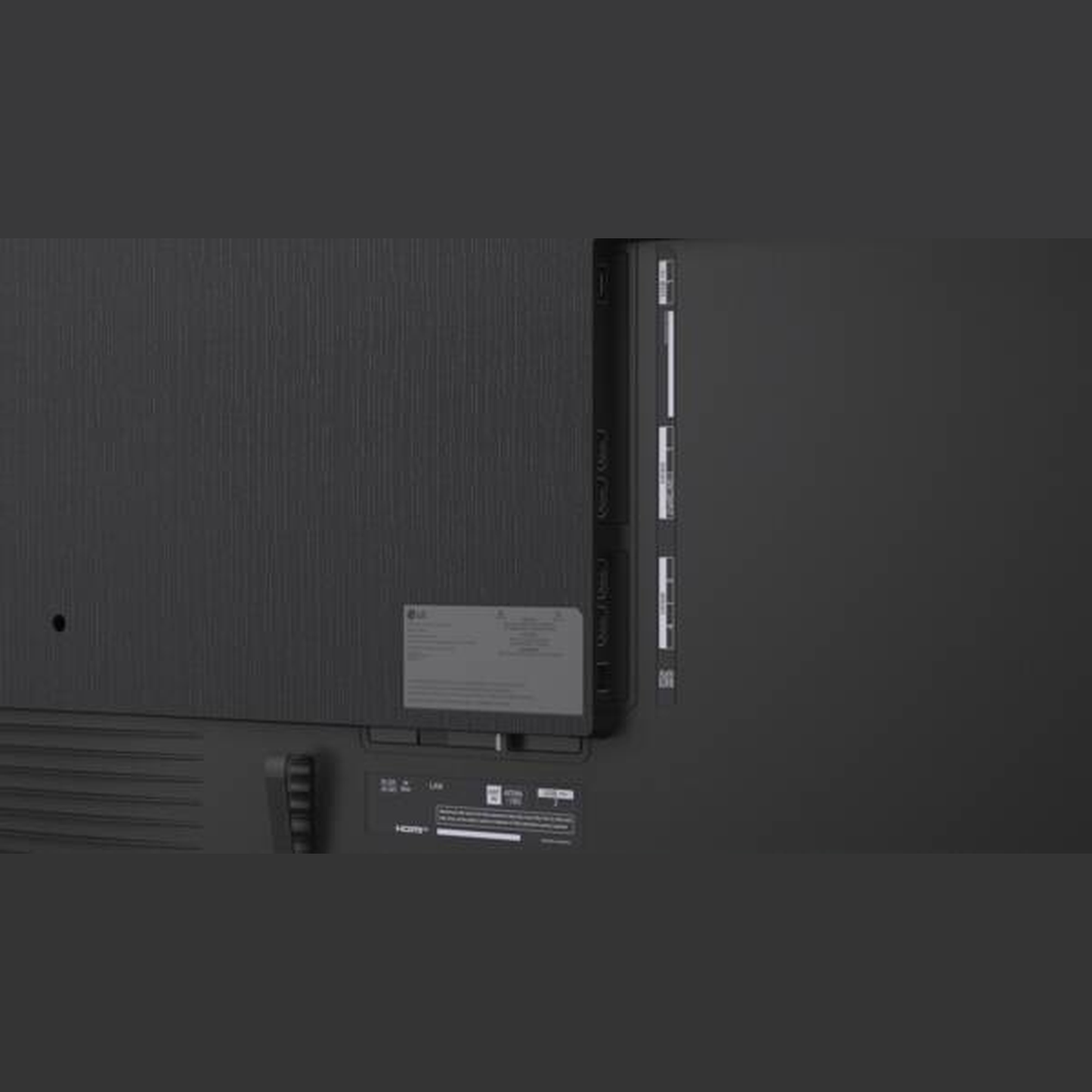 LG 100QNED87B6 QNED-Fernseher Anschlussfeld