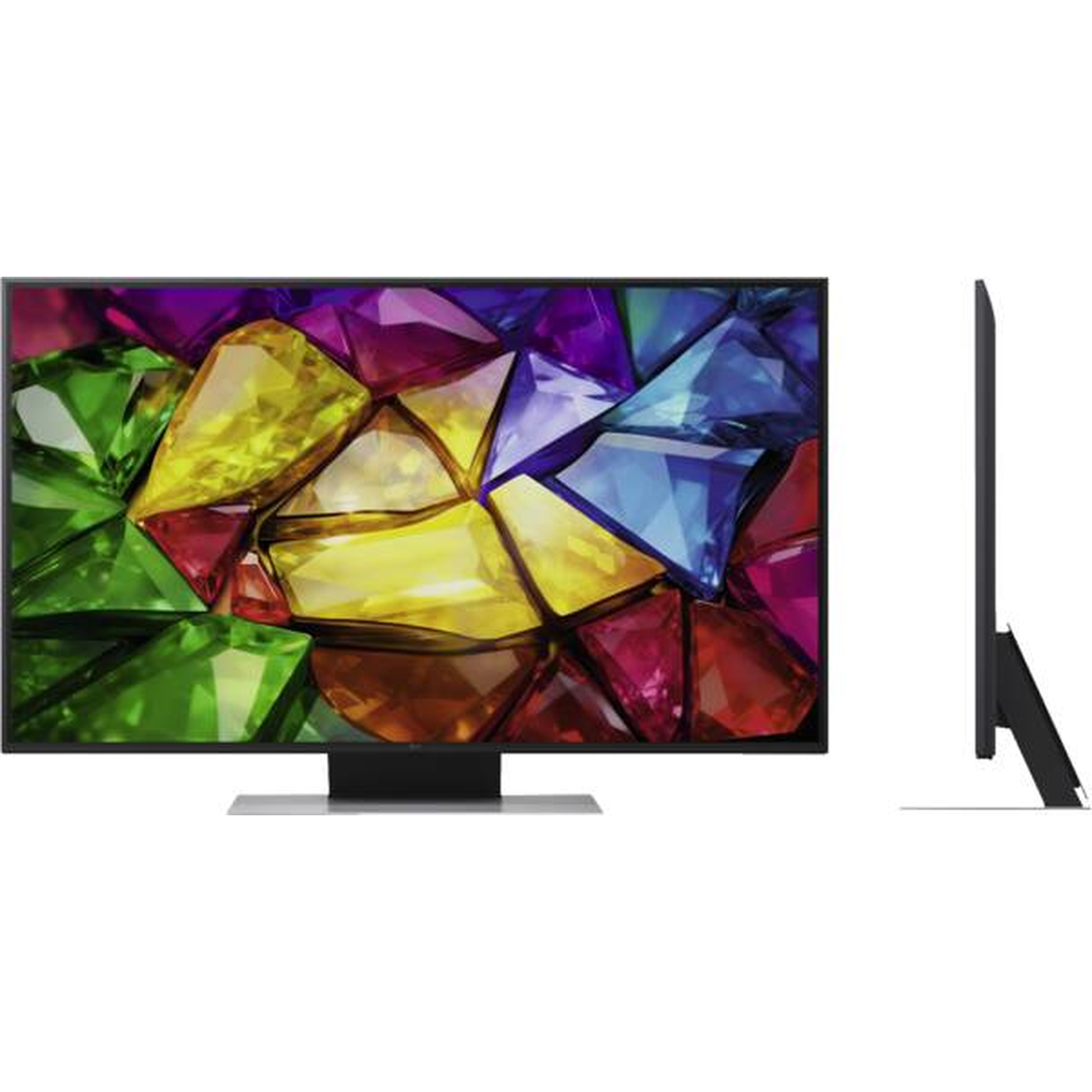 LG 50MRGB88B9B Mini-RGB-Fernseher Frontansicht mit Seitenprofil