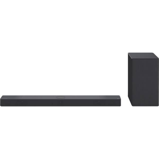 LG DSC9S Soundbar Frontansicht mit Subwoofer