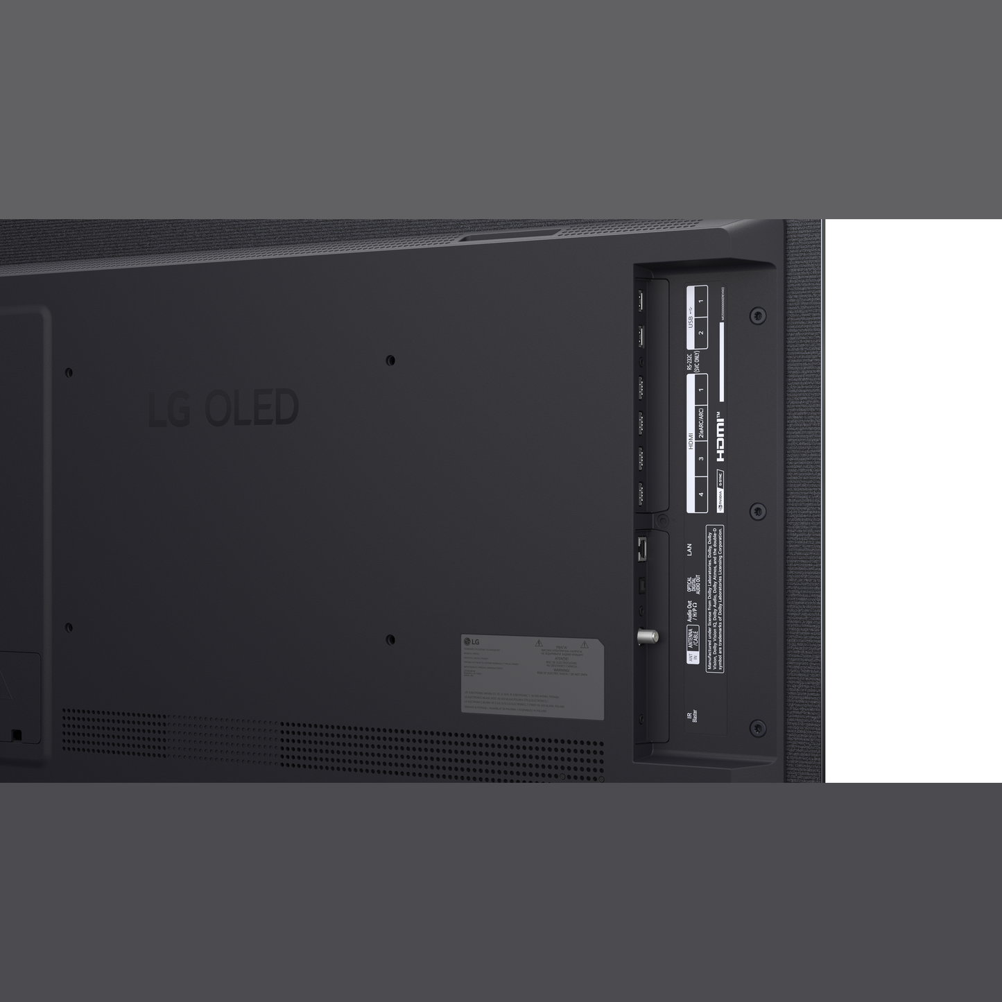 LG OLED42C69LB OLED-Fernseher Anschlussfeld