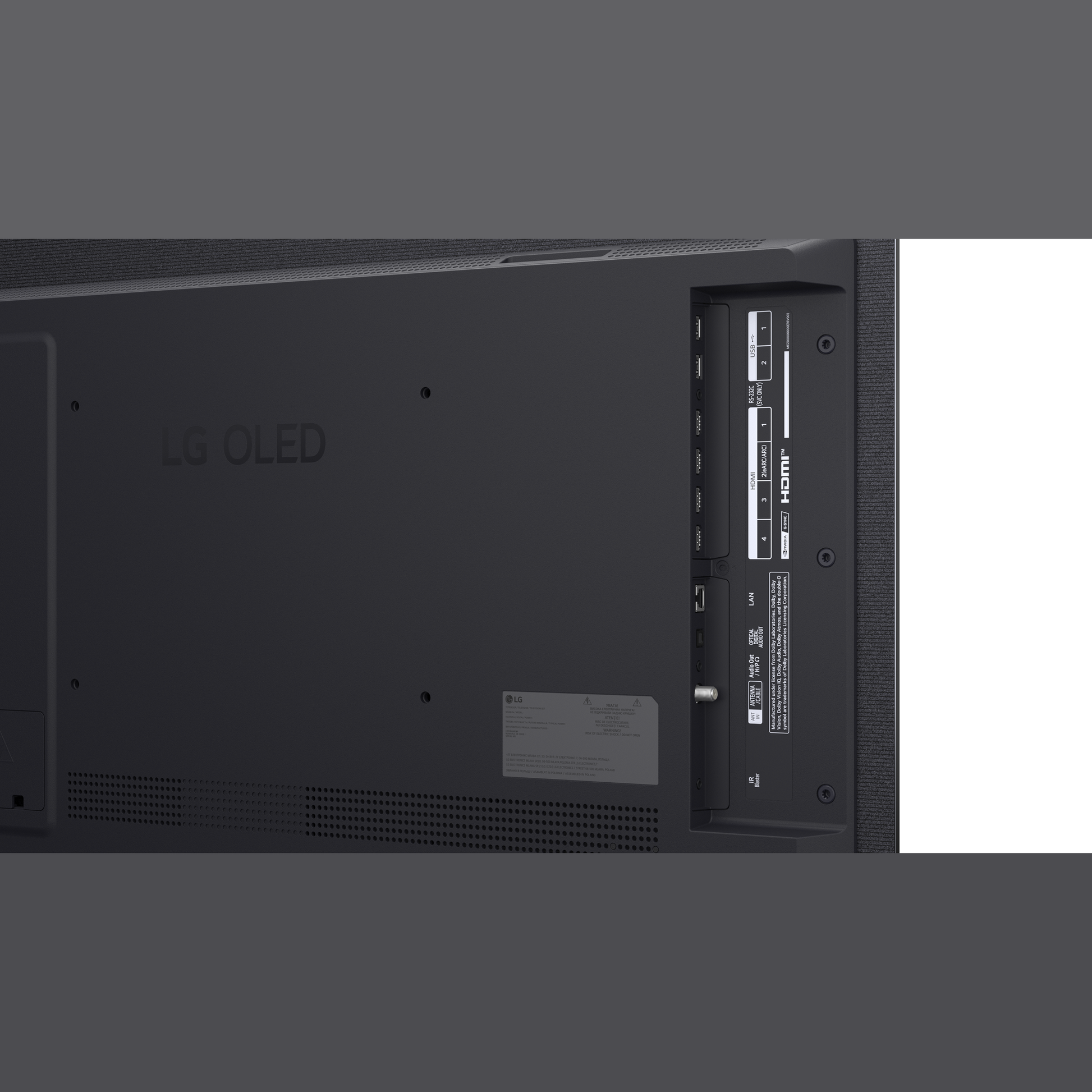 LG OLED42C69LB OLED-Fernseher Anschlussfeld
