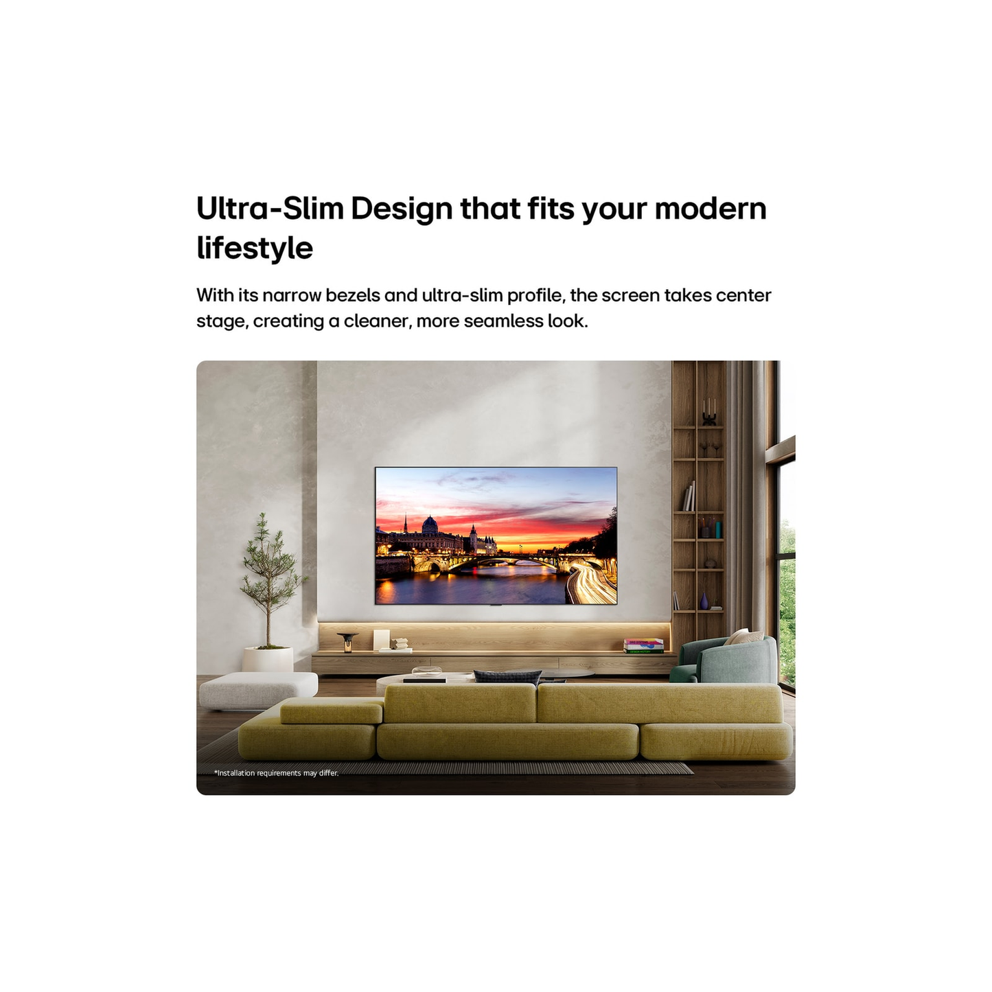 LG OLED55G69LS OLED-Fernseher Lifestyle ultraschlankes Design