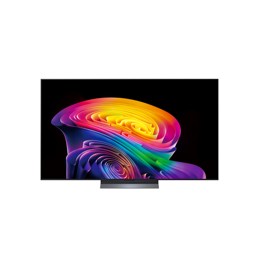 LG OLED65C69LB OLED-Fernseher Frontansicht freigestellt