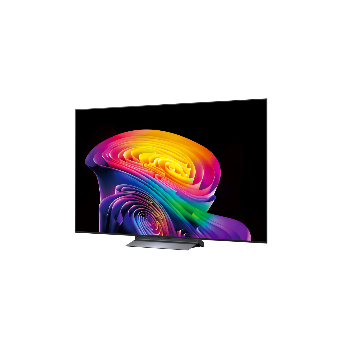 LG OLED65C69LB OLED-Fernseher Schraegansicht