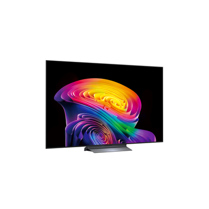 LG OLED65C69LB OLED-Fernseher Schraegansicht