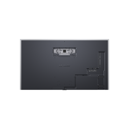 LG OLED83G67LW OLED Fernseher Rueckansicht mit montierter Wandhalterung