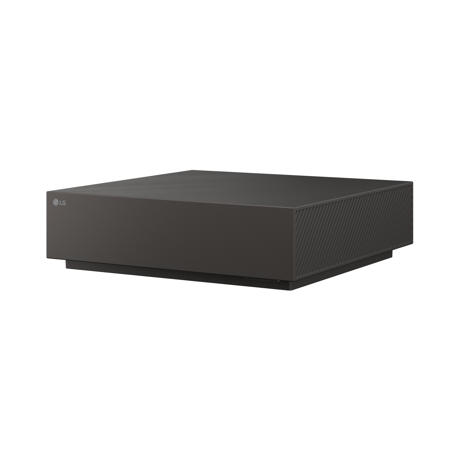 LG OLED83W69LA OLED Fernseher AV-Box Schraegansicht