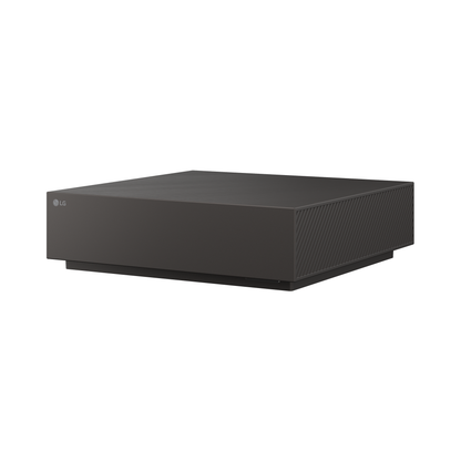 LG OLED83W69LA OLED Fernseher AV-Box Schraegansicht