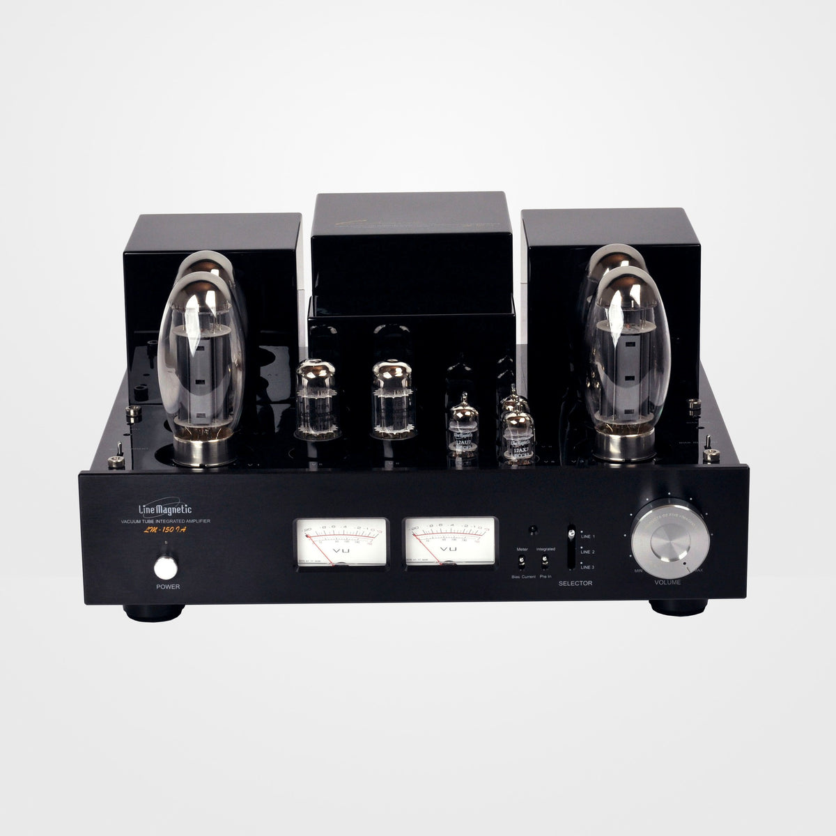 Line Magnetic LM-150IA Röhren-Vollverstärker Frontansicht