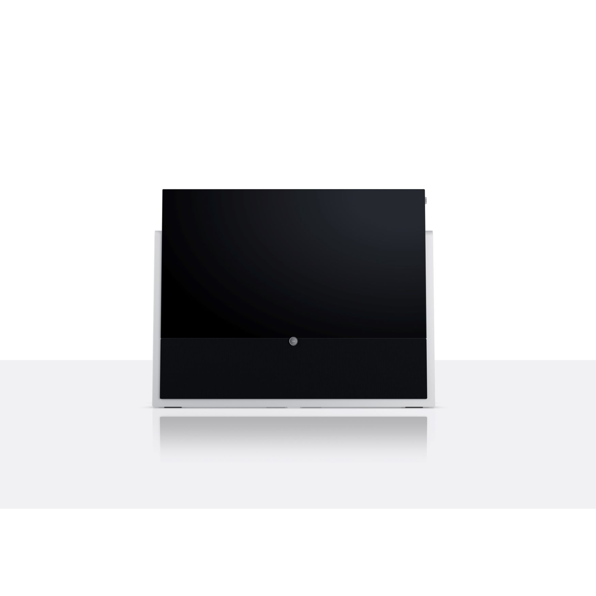 Loewe Iconic Inspire.55 OLED-Fernseher Weiss Frontansicht