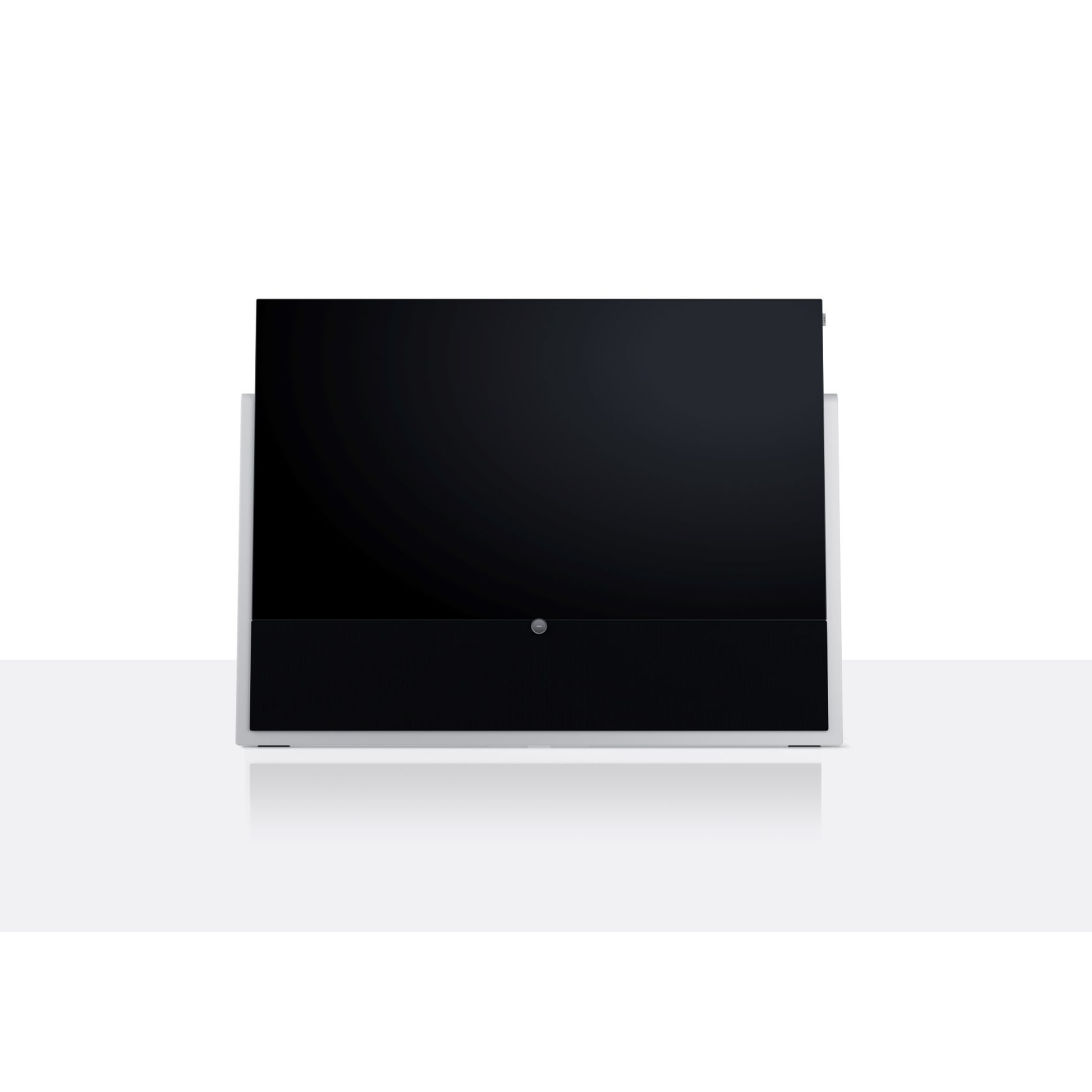 Loewe Iconic Inspire.65 OLED-Fernseher Weiss Frontansicht