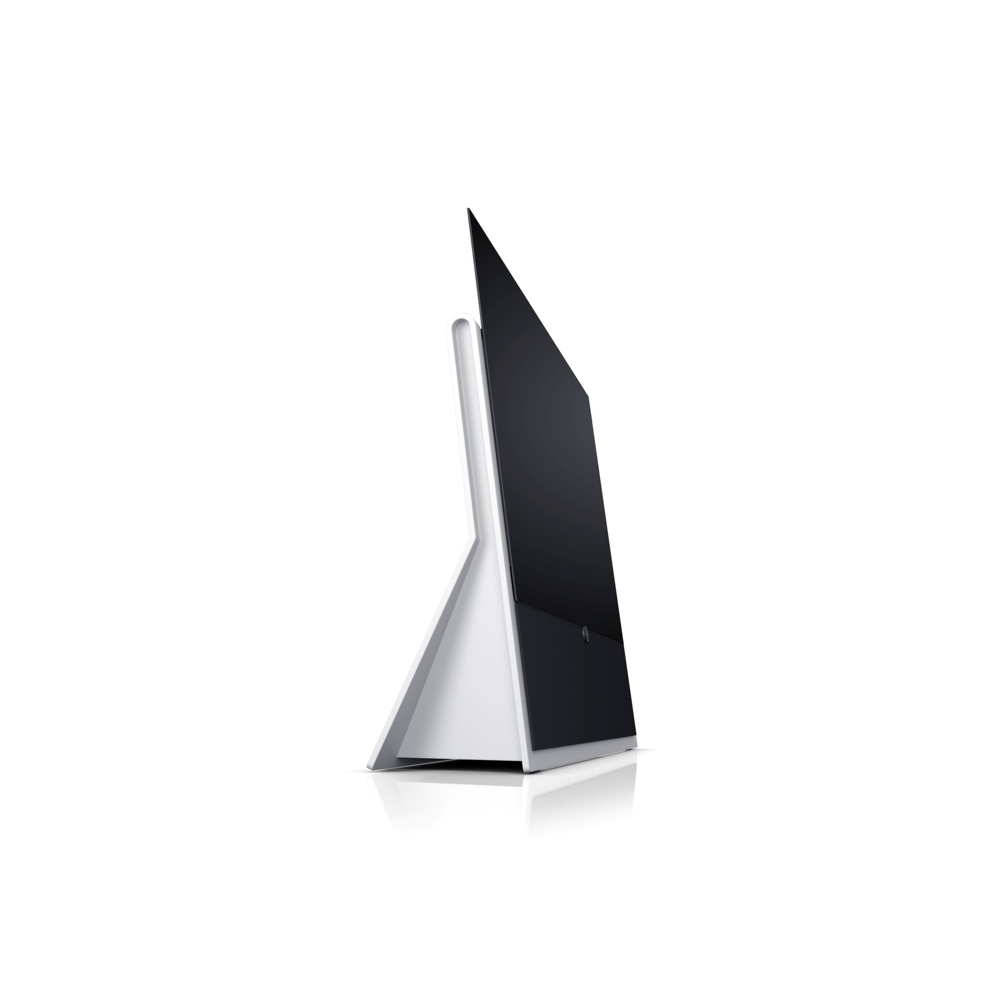 Loewe Iconic Inspire.65 OLED-Fernseher Weiss Seitenansicht