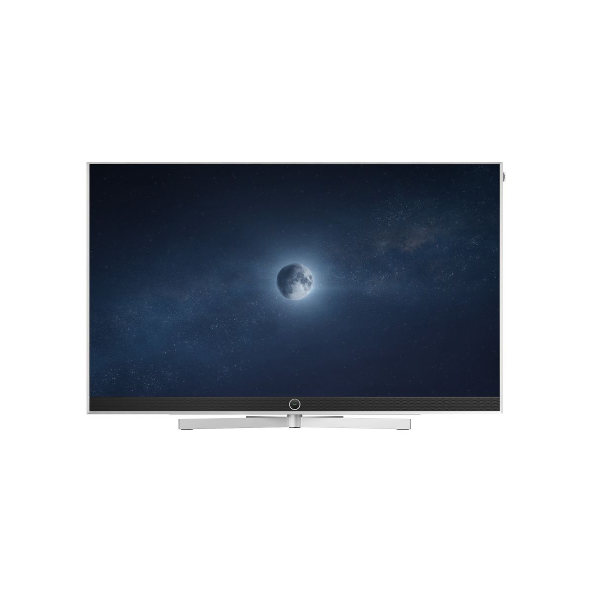 Loewe Stellar 65 DR+ OLED-Fernseher alu black lava Vidaa Frontansicht
