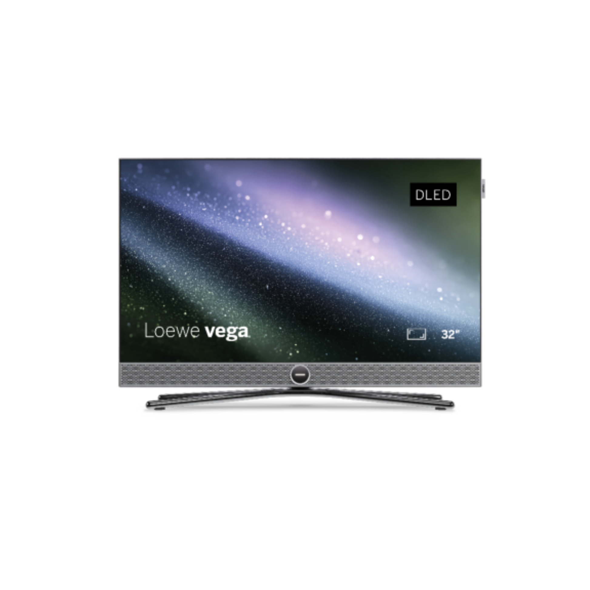 Loewe Vega 32 LED-Fernseher alu brushed Frontansicht