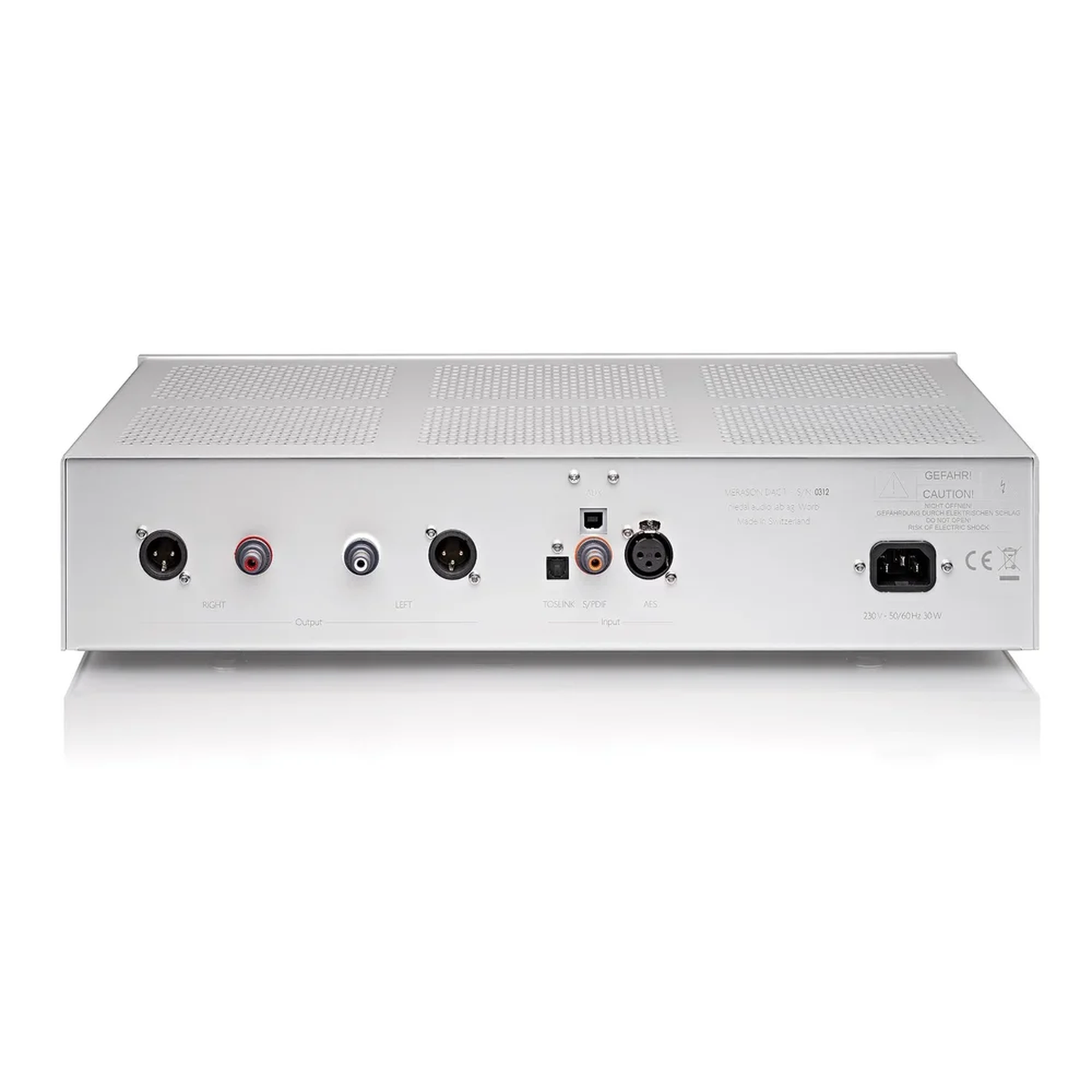 Merason DAC 1 Mk II D/A-Wandler Schwarz Rückansicht