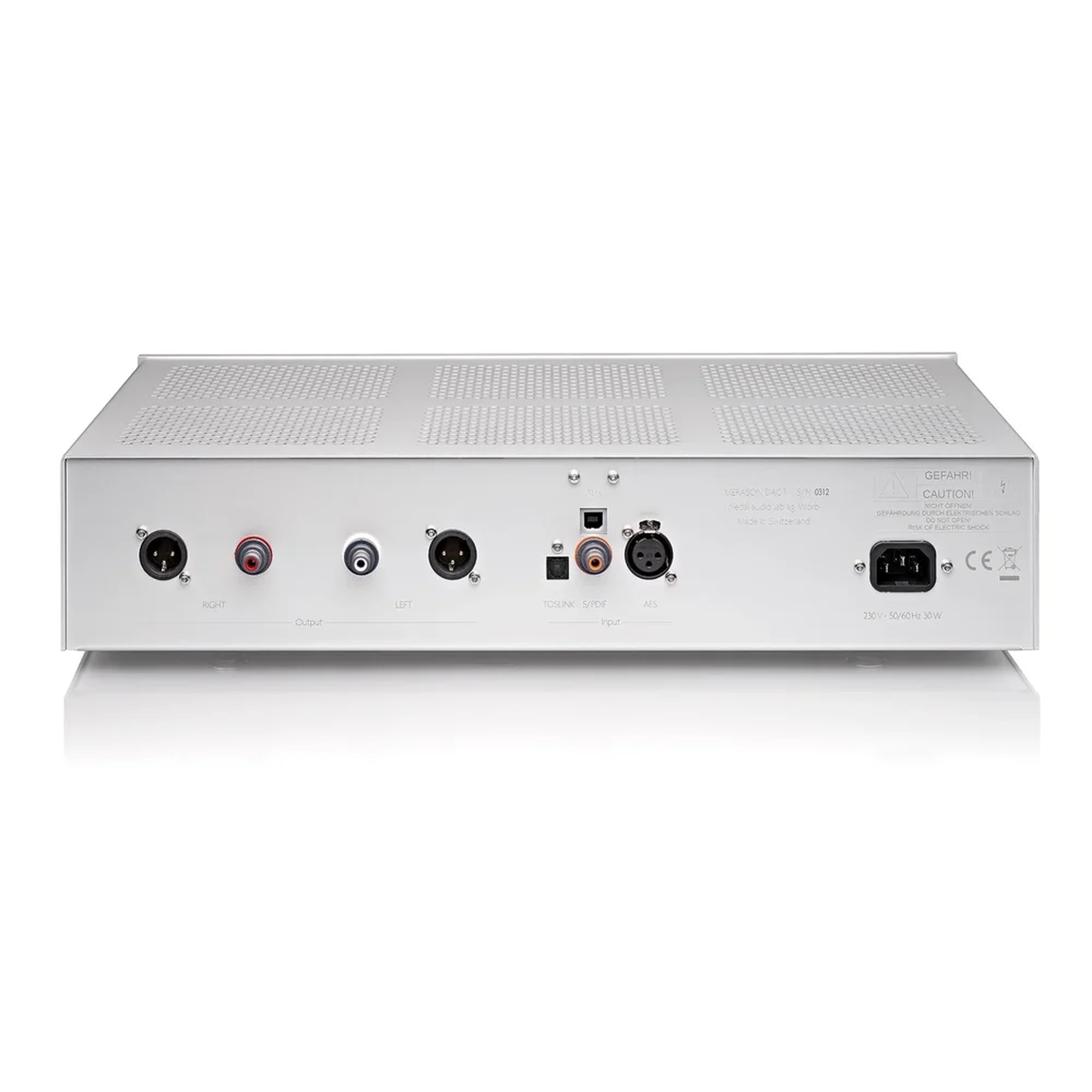 Merason DAC 1 Mk II D/A-Wandler Schwarz Rückansicht