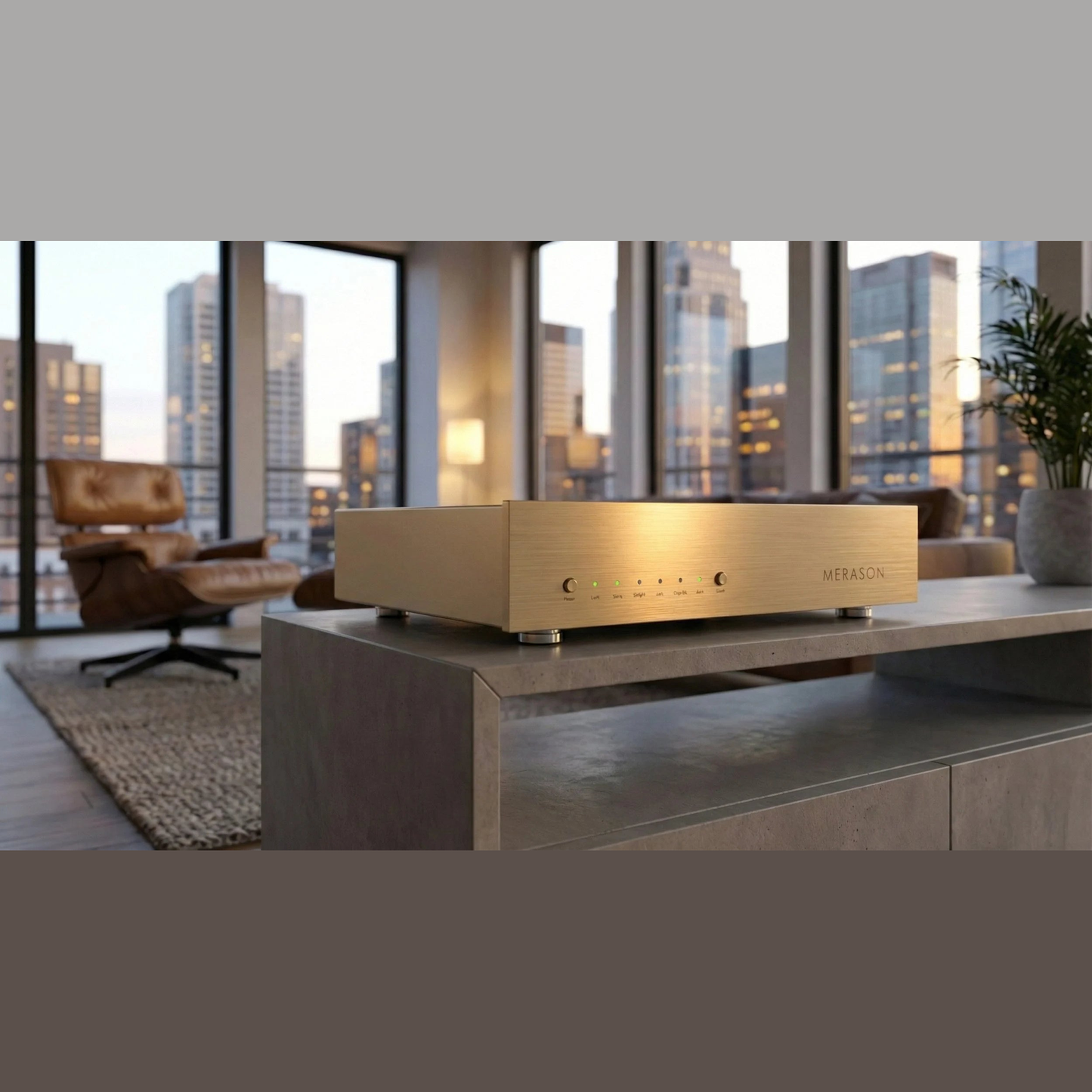 Merason DAC 2 D/A-Wandler Cider Lifestyle im Wohnzimmer