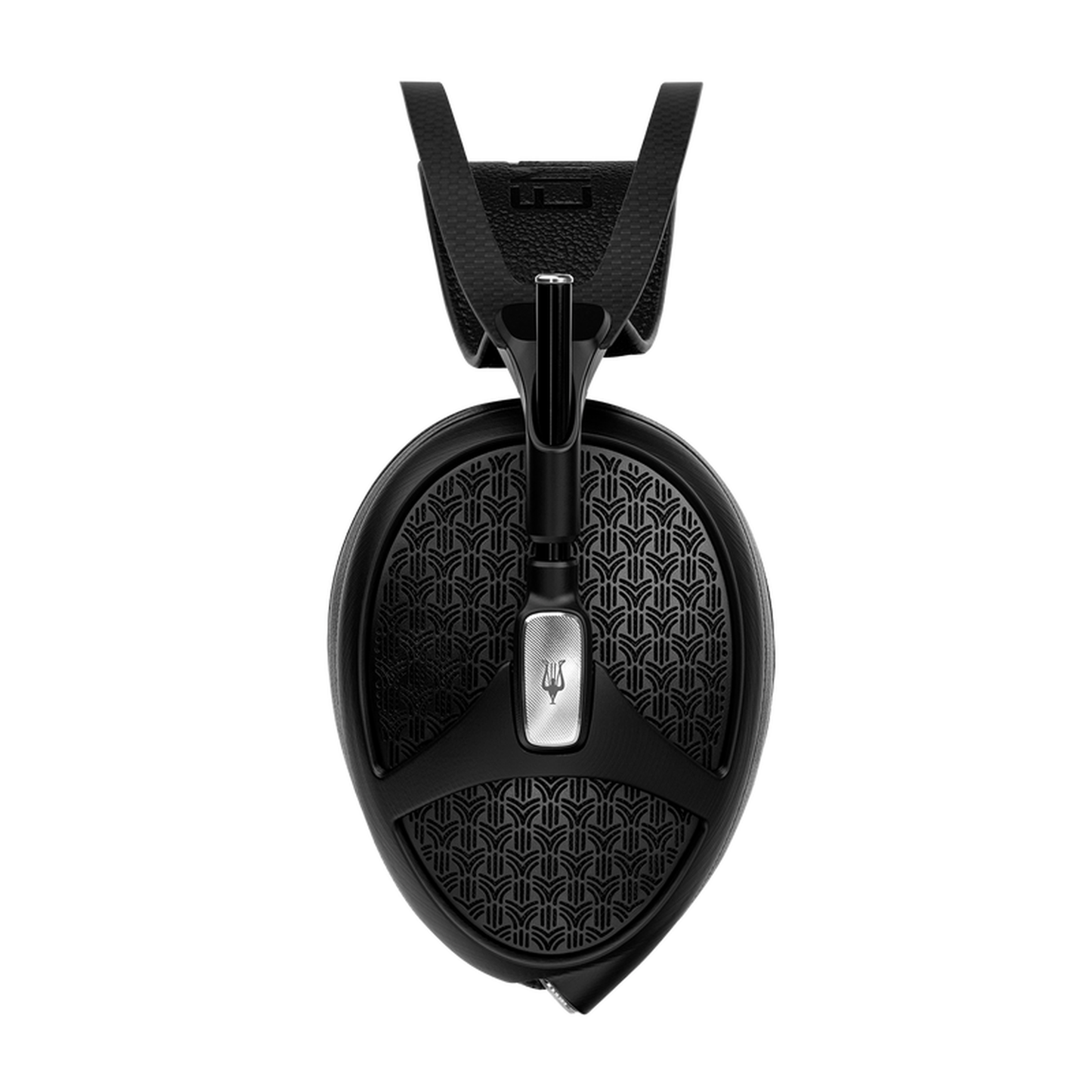 Meze Audio Empyrean II Over-Ear-Kopfhörer Frontansicht mit gemustertem Gitter der Ohrmuschel