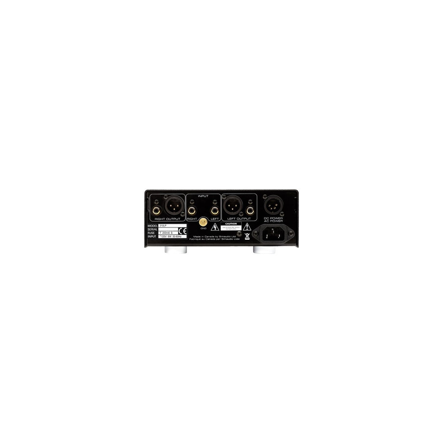 MOON 310LP Phono-Vorverstärker Rückansicht