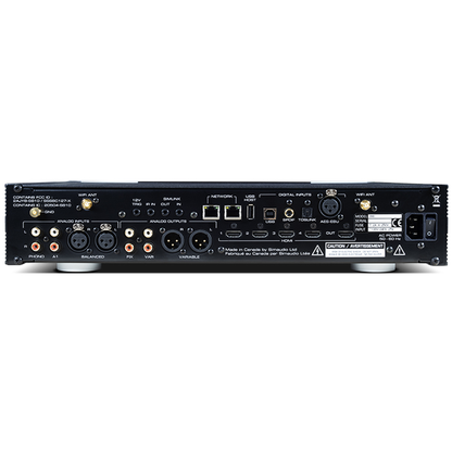 MOON 390 Netzwerkplayer und Vorverstärker Rückansicht – Vorführmodell des HiFi-Sets 390 + 330A