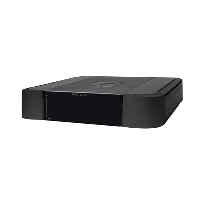 MOON 461 Stereo-Endstufe Compass Frontansicht 2 schwarz – im Set 461 + 491 schwarz