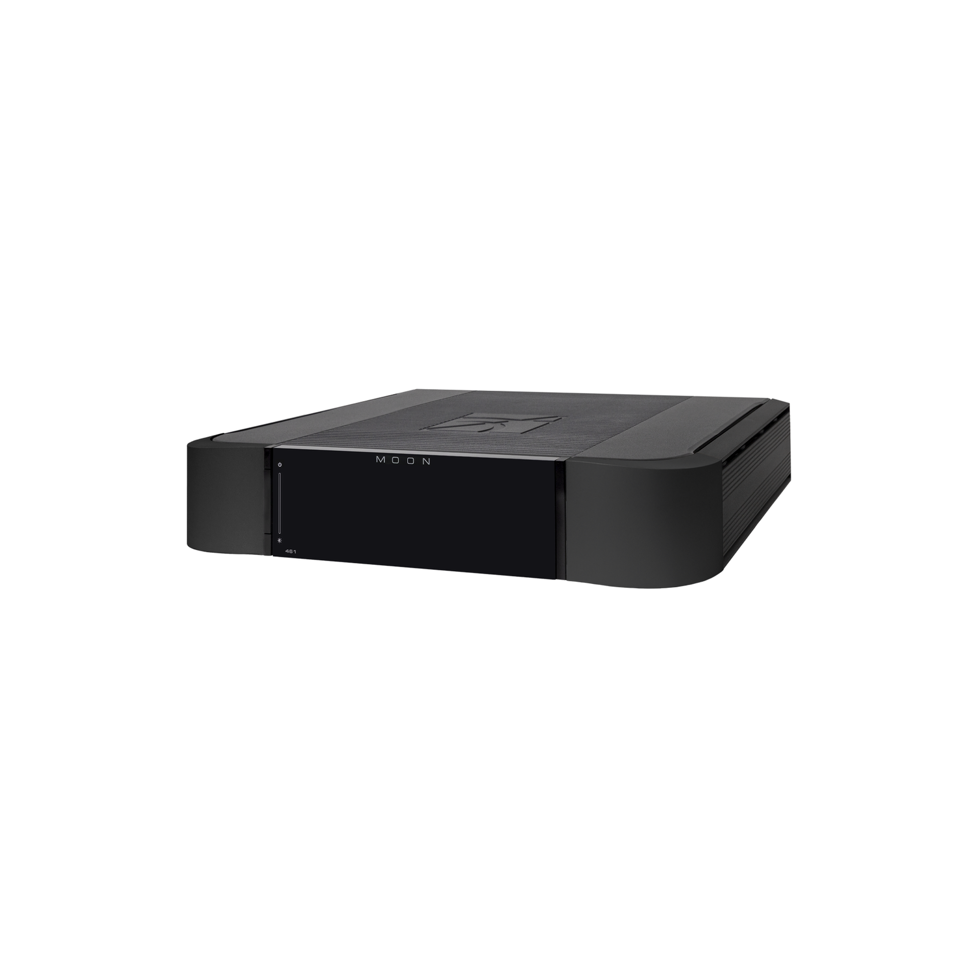 MOON 461 Stereo-Endstufe Compass Frontansicht 3 schwarz – im Set schwarz