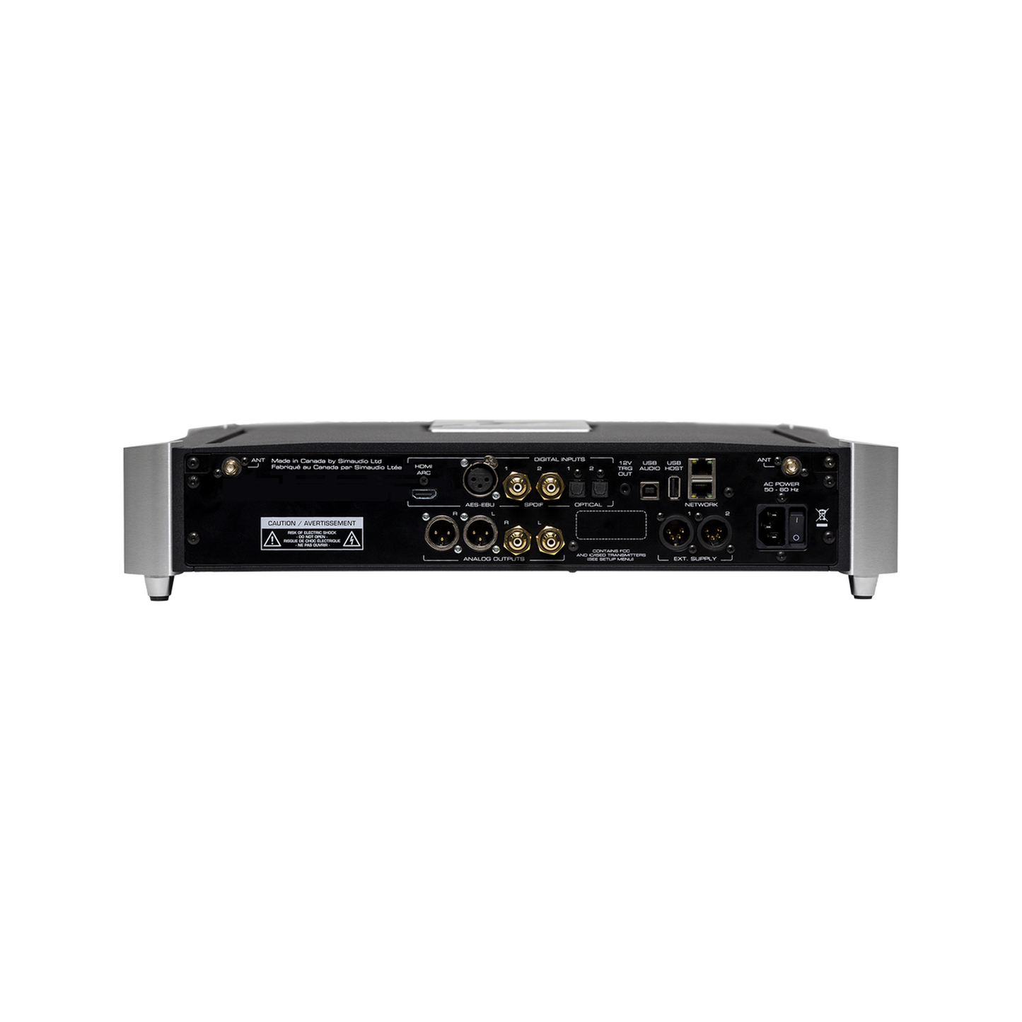 MOON 681 Netzwerkplayer & DAC Rückansicht 3 north collection im Set mit 641