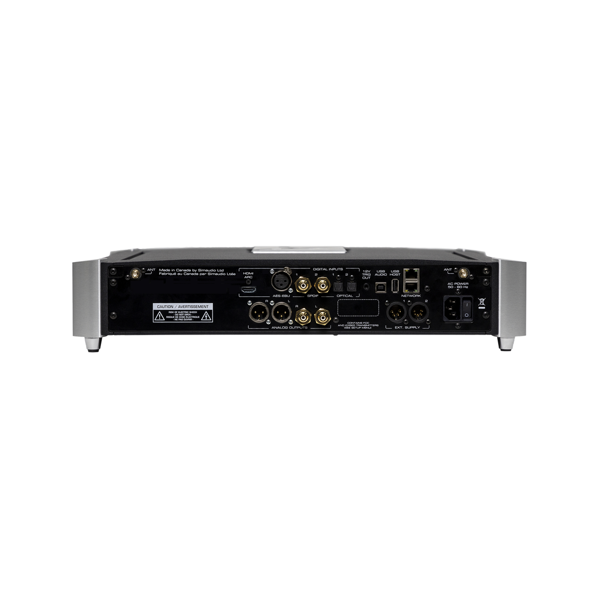 MOON 681 Netzwerkplayer & DAC Rückansicht 3 north collection im Set mit 641
