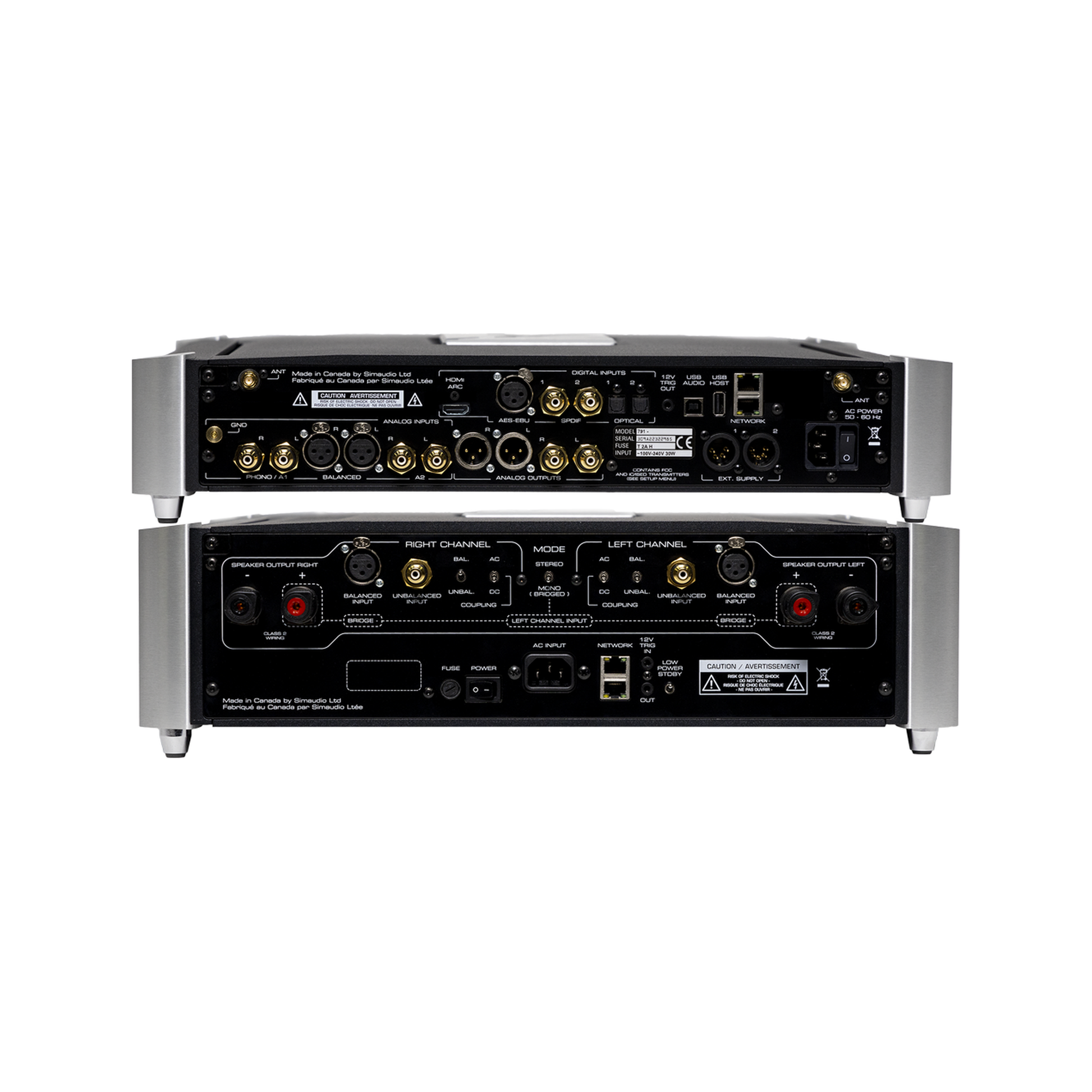 MOON 761 + 791 HiFi-Set Rückansicht north collection