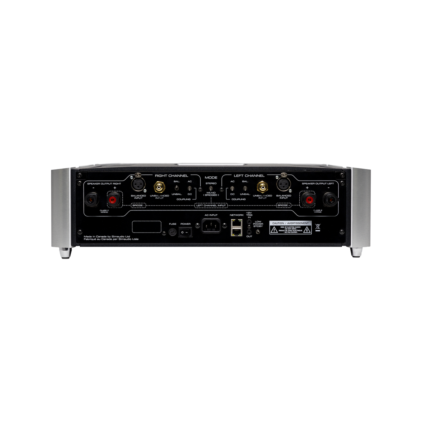 MOON 761 Stereo-Endstufe Rückansicht 3 north collection im Set mit 791