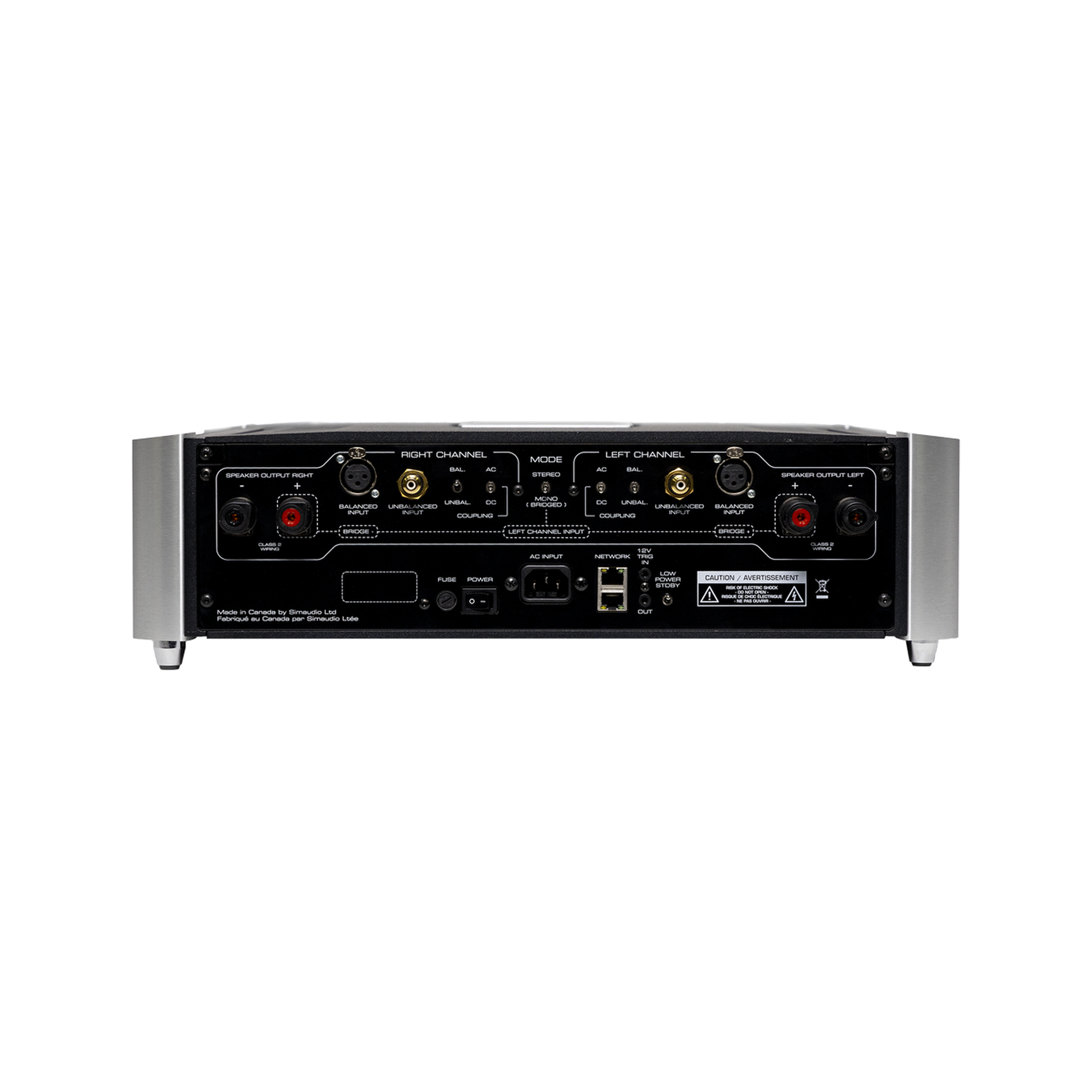 MOON 761 Stereo-Endstufe Rückansicht 3 north collection im Set mit 791