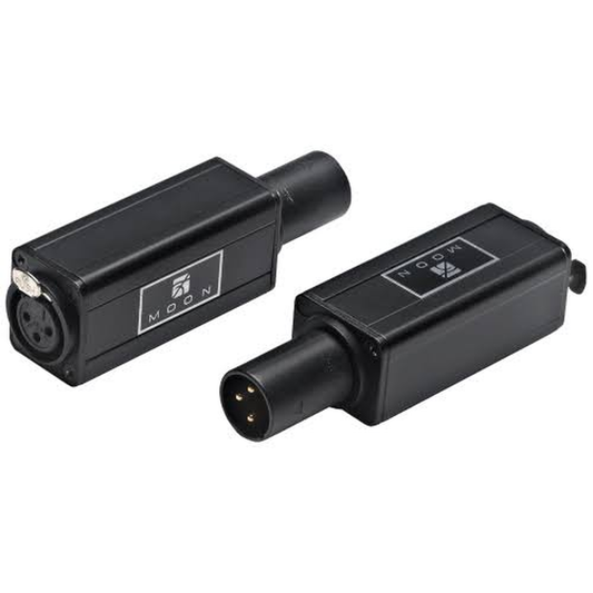 MOON XLR-DC-Filter Paar Frontansicht