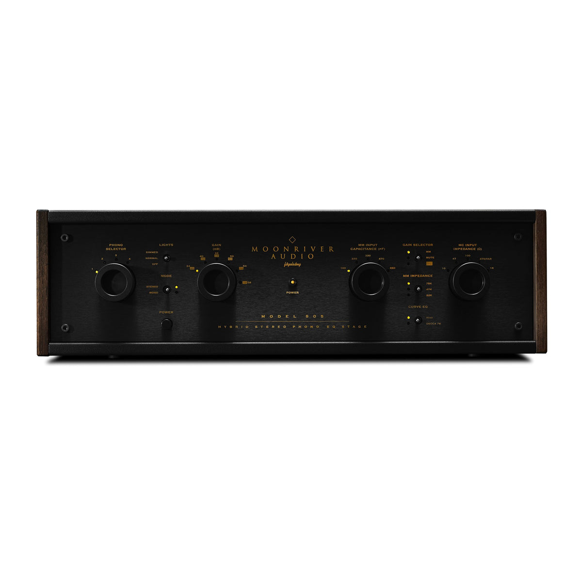 Moonriver 505 Hybrid-Phono-Vorverstärker Frontansicht