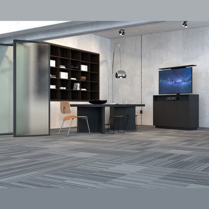 Multibrackets 4707 AV-Cabinet TV-Lift 55 Zoll Schwarz Lifestyle, Büro mit Glaswand, Videobar im Fach