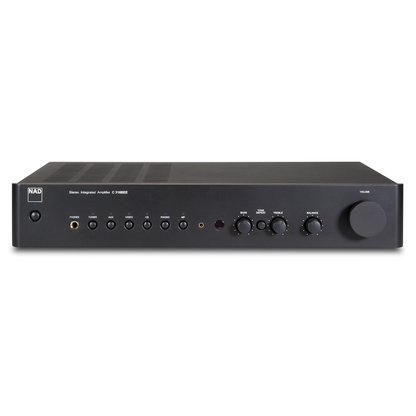 NAD C 316BEE V2 Vollverstärker mit Phono Frontansicht mit Eingangswahl, Klangreglern und Lautstärkeregler