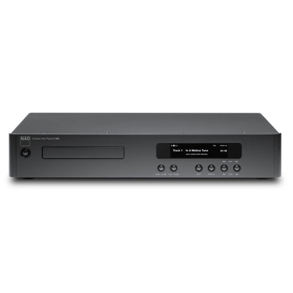 NAD C 569 CD-Player Frontansicht mit Laufwerksschublade und Farbdisplay