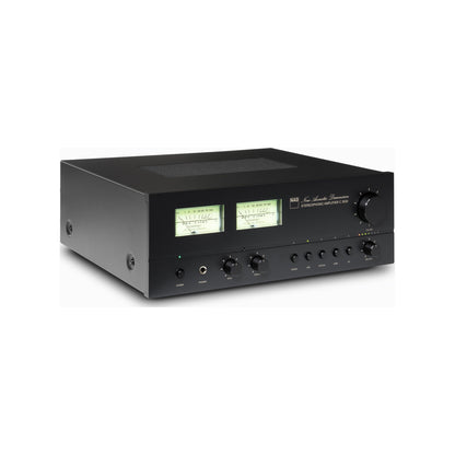 NAD C3030 Stereo-Vollverstärker mit Phono Walnuss-Finish Schrägansicht