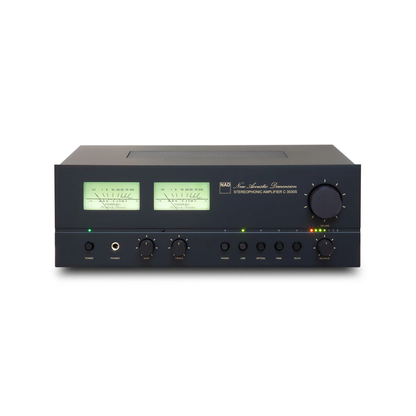 NAD C3030S Streaming-Vollverstärker Frontansicht mit VU-Meter-Anzeige