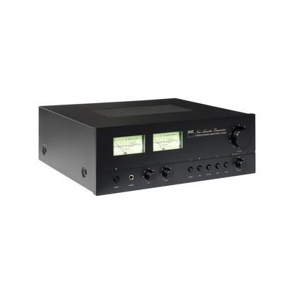 NAD C3030S Streaming-Vollverstärker Schrägansicht mit VU-Meter-Anzeige