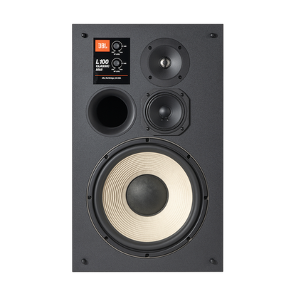 NAD C3050 + JBL L100 MKII HiFi-Set Frontansicht Lautsprecher ohne Frontgitter