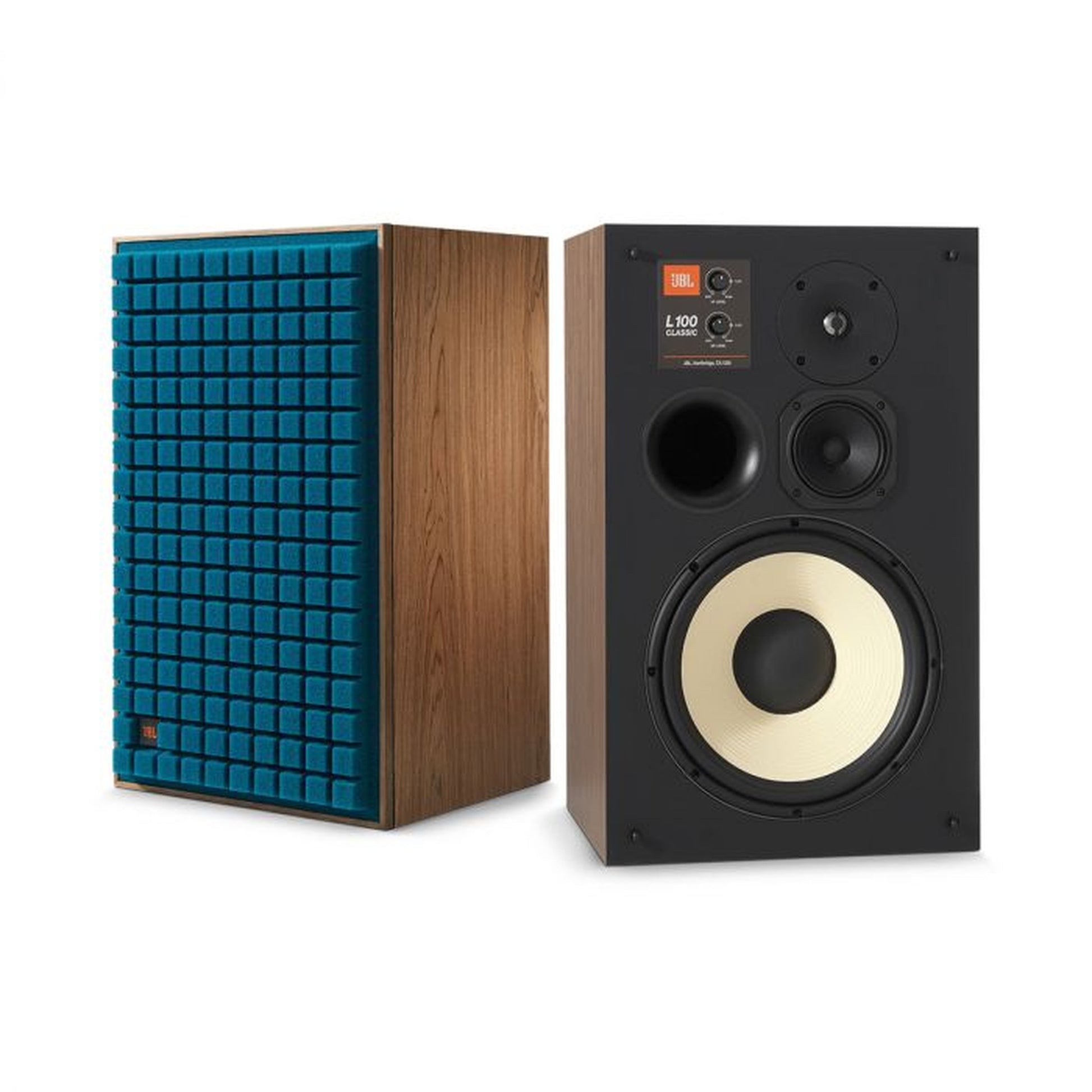 NAD C3050 + JBL L100 MKII HiFi-Set Stereopaar JBL L100 Classic MkII blau mit und ohne Frontgitter