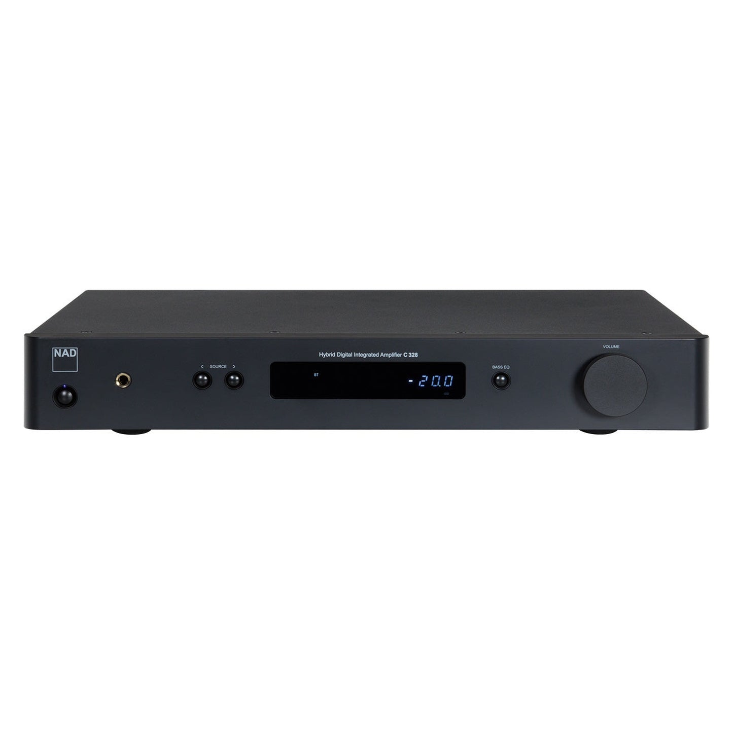 NAD C328 Stereo-Vollverstärker 2x50W HybridDigital Frontansicht schwarz