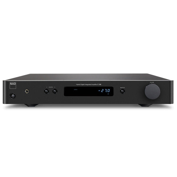 NAD C338 Streaming-Vollverstärker mit Phono Frontansicht