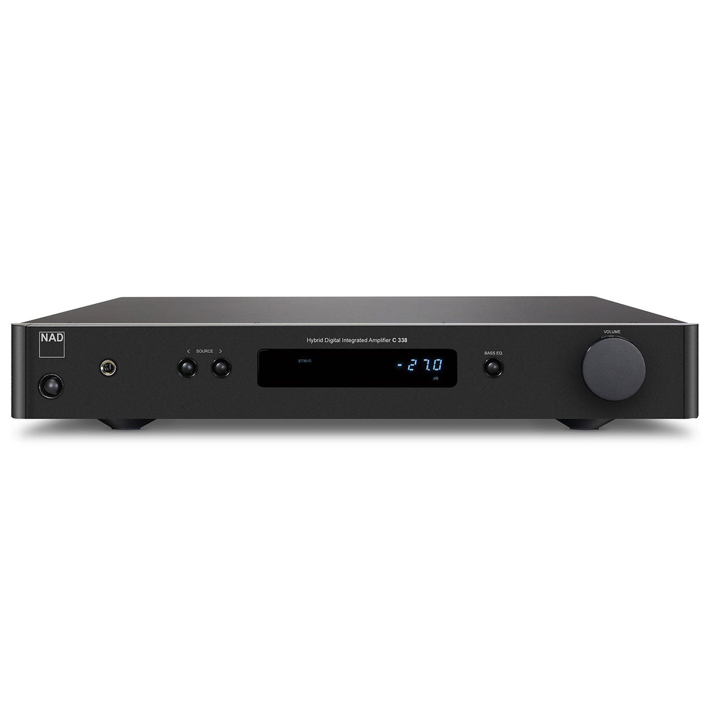 NAD C338 Streaming-Vollverstärker mit Phono Frontansicht