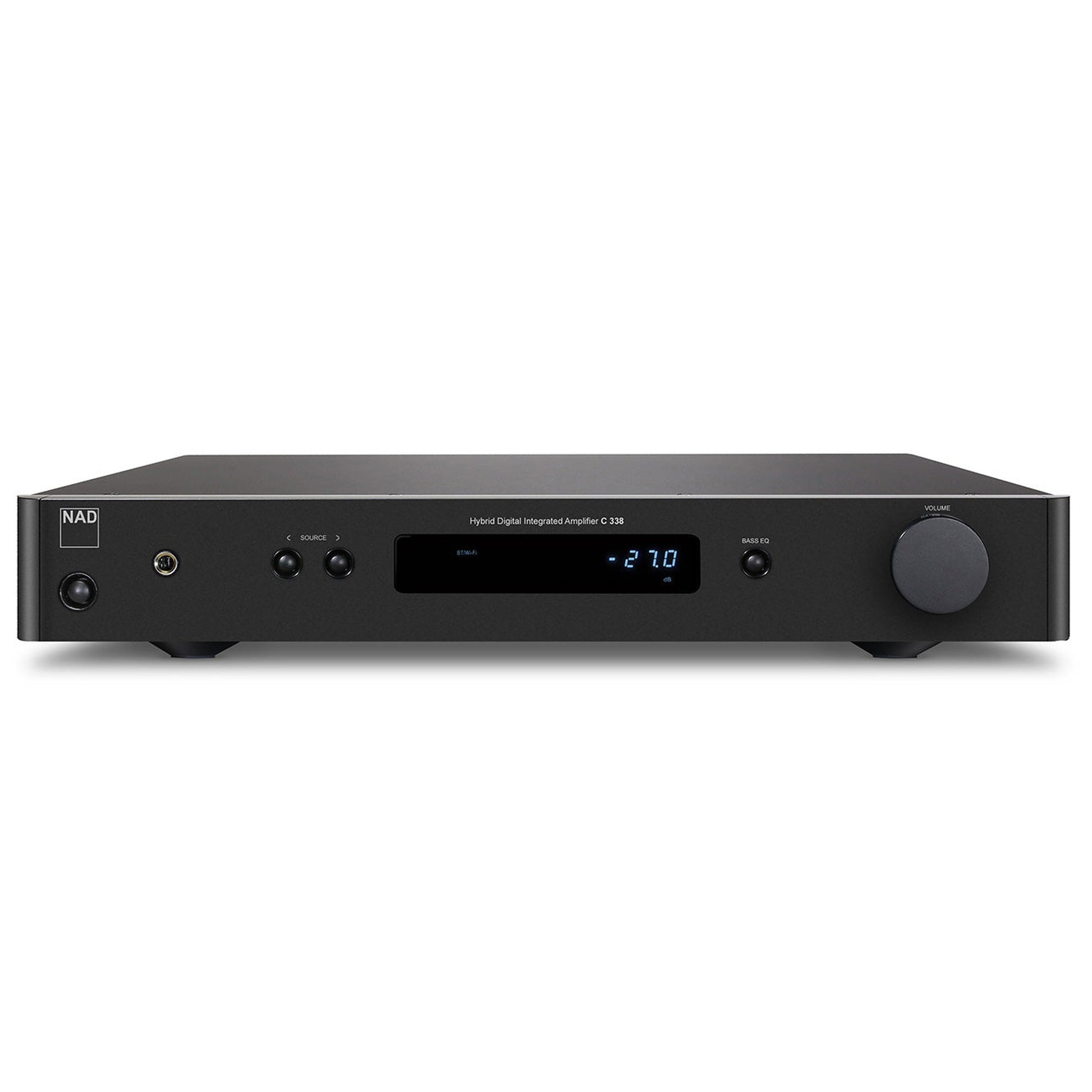 NAD C338 Streaming-Vollverstärker mit Phono Frontansicht